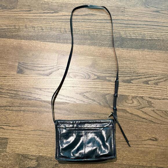 HOBO NWOT Mission Leather Black Crossbody Bag - Picture 6 of 9